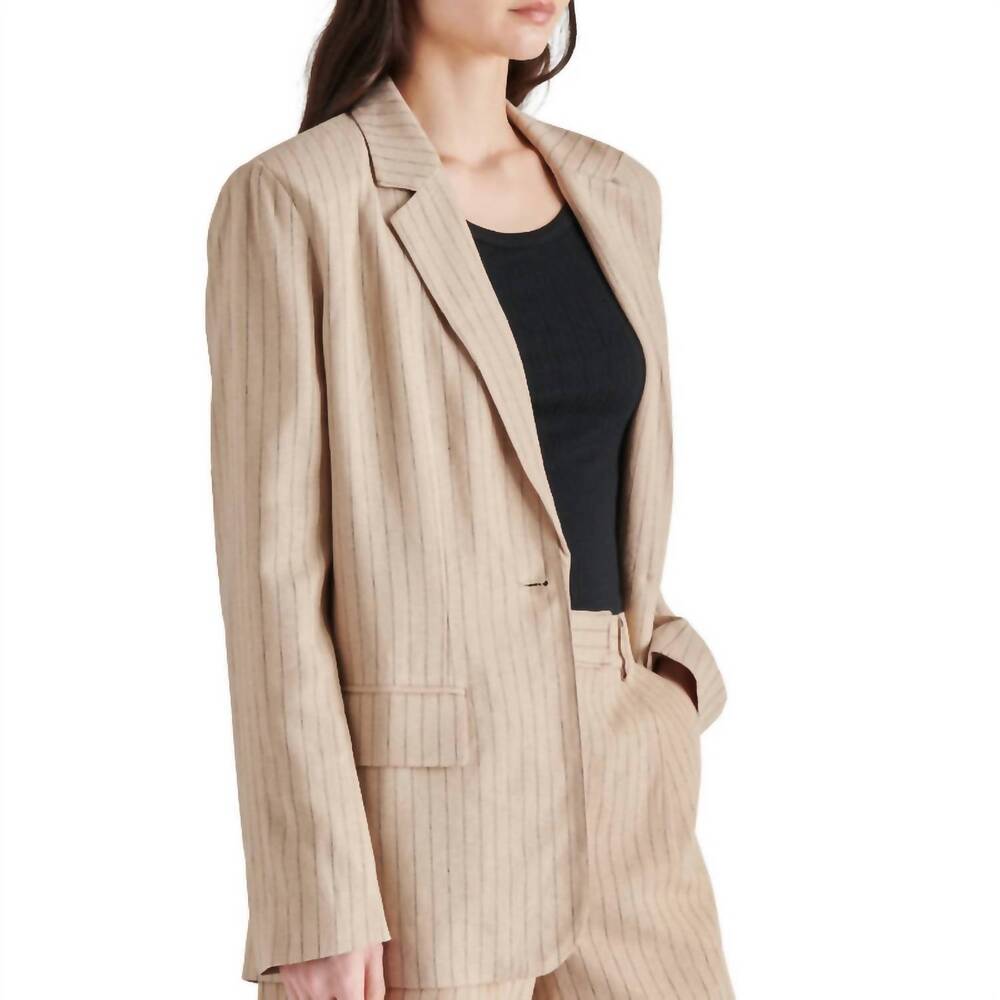 NEW STEVE MADDEN imaan blazer in wood thrush - Picture 3 of 4